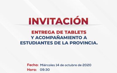 INVITACIÓN ENTREGA DE TABLETS NIÑOS SECTOR RURAL
