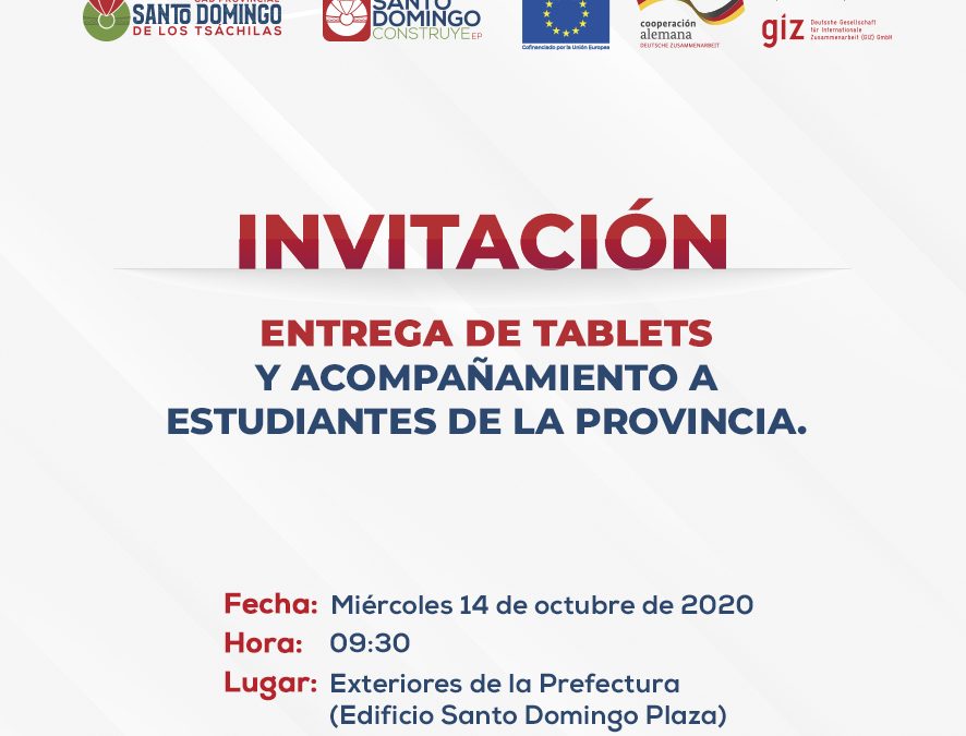 INVITACIÓN ENTREGA DE TABLETS NIÑOS SECTOR RURAL