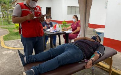 EXITOSA JORNADA DE DONACIÓN DE SANGRE EN EL CENTRO MÉDICO SOCIAL DE LA PREFECTURA