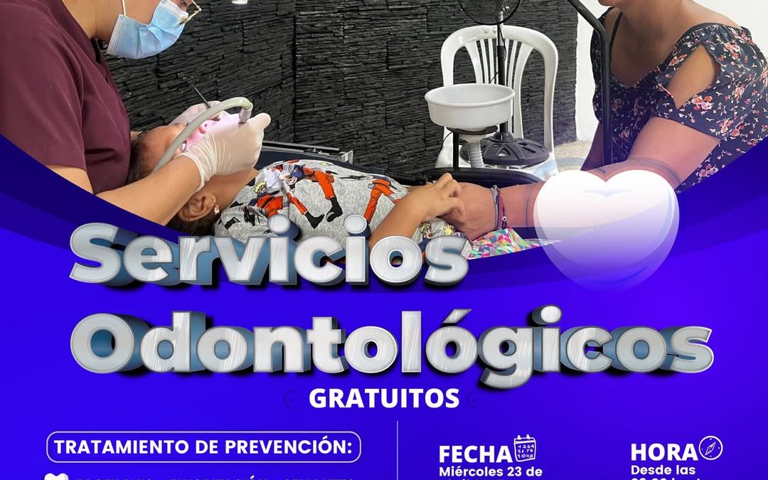 Este miércoles 23 de abirl, se desarrollará los Servicios Odontológicos  GRATIS …