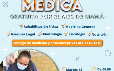 POR EL MES DE MAMÁ
Nuestra Brigada Médica Gratuita estará en el Recinto Puerto …