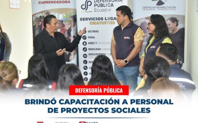 Funcionarios de los Proyectos Sociales, recibieron una capacitación con el tema:…