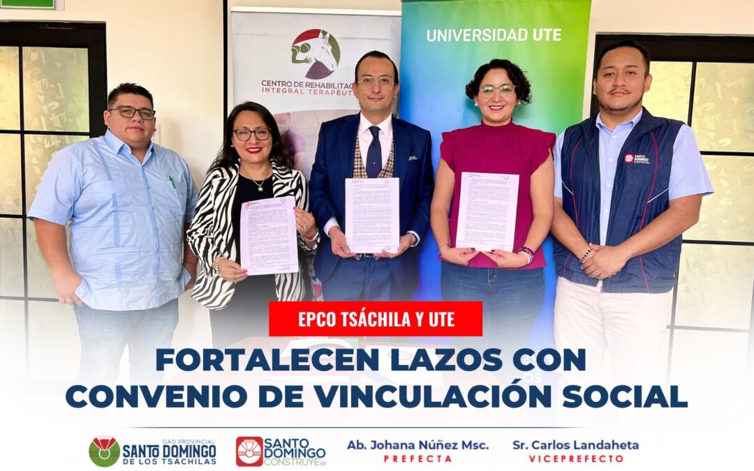 Hoy, el Gerente General de la EPCO Tsáchila, Abg. Esteban Naranjo, junto a la MS…