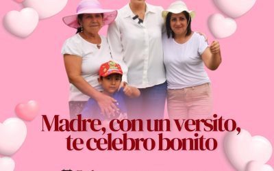 Madre, con un versito, te celebro bonito�Por tu lucha diaria, por tu corazón val…