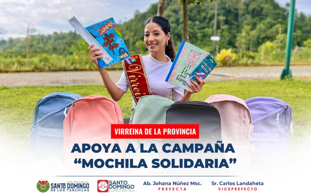 Mochila Solidaria sigue sumando corazones. Agradecemos a la virreina de la Provi…