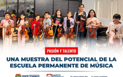 Niñas, Niños y Adolescentes disfrutan cada clase de guitarra, violín y piano, en…