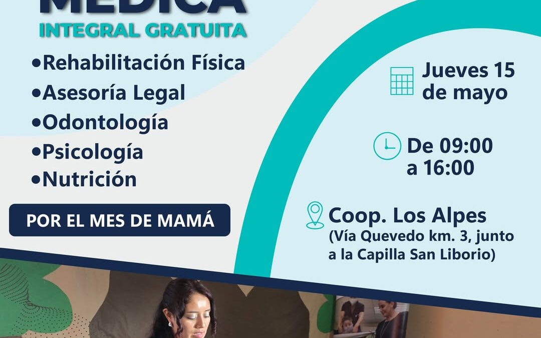 POR EL MES DE MAMÁ

La Brigada Médica Gratuita llegará a la Coop. Las Playas, co…