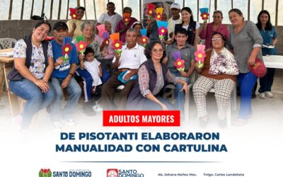 Usuarios del Proyecto Cuídame Soy Adulto Mayor del Recinto Pisotanti, elaboraron…
