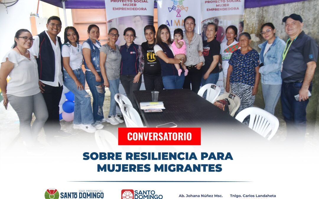En las instalaciones de la Asociación Integral de Mujeres Migrantes del Ecuador …