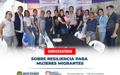 En las instalaciones de la Asociación Integral de Mujeres Migrantes del Ecuador …
