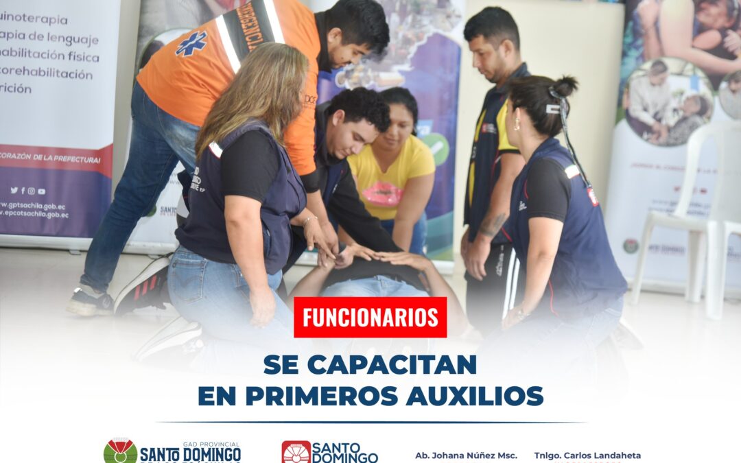 Funcionarios de nuestra institución fueron capacitados en primeros auxilios bási…