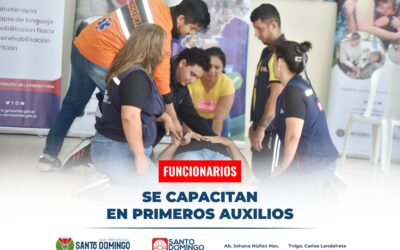 Funcionarios de nuestra institución fueron capacitados en primeros auxilios bási…