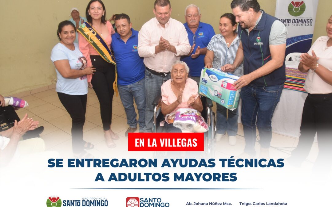 Gracias al área social del Santo Domingo Gad Provincial, en la Parroquia La Vill…