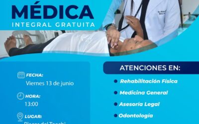 INVITADOS TODOS  

A la gran Brigada Médica en Placer del Toachi, donde sus habi…