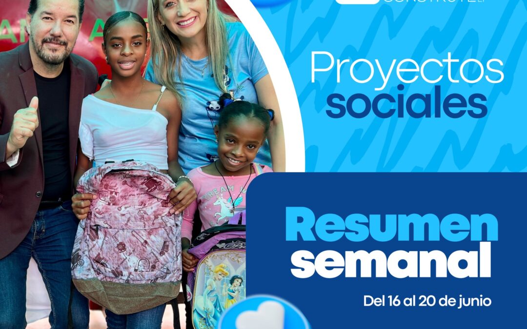 Les compartimos nuestro resumen semanal de proyectos sociales 

#PrefectaJohana…