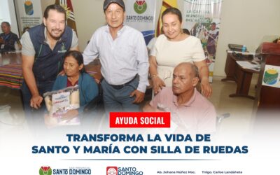 Santo y María fueron beneficiados con la entrega de ayudas técnicas, en la Asamb…