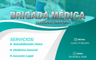 Este lunes 14 de julio estaremos con nuestra Brigada Médica Gratuita en el Barri…