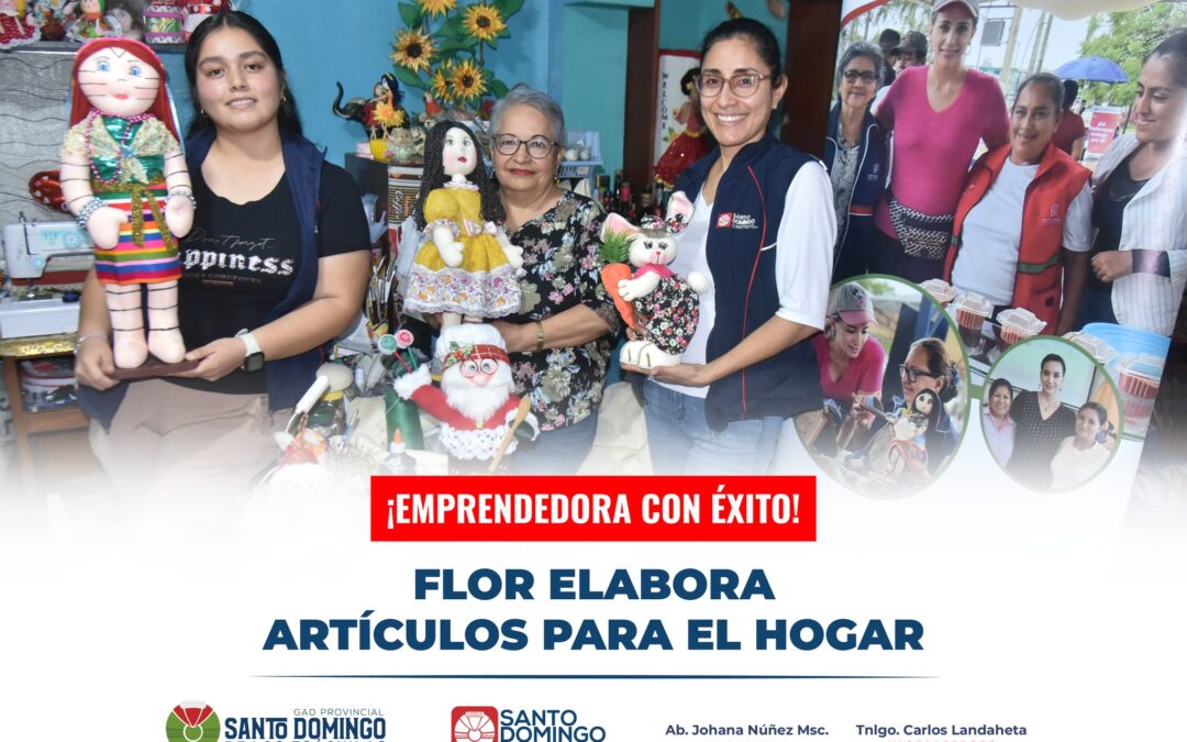 Flor Quezada tiene habilidad en sus manos  ella elabora artículos para decoració…