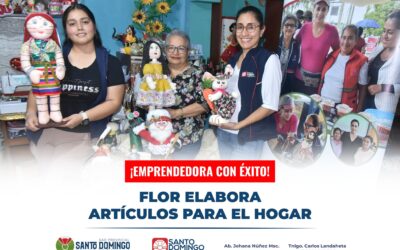 Flor Quezada tiene habilidad en sus manos  ella elabora artículos para decoració…