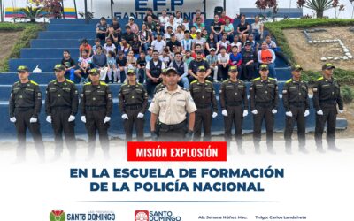 Misión Explosión llegó a la Escuela de Formación de la Policía Nacional, donde u…