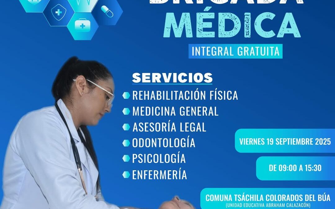 ATENCIONES GRATUITAS EN COMUNAS TSÁCHILAS 

Este viernes 19 de septiembre estare…