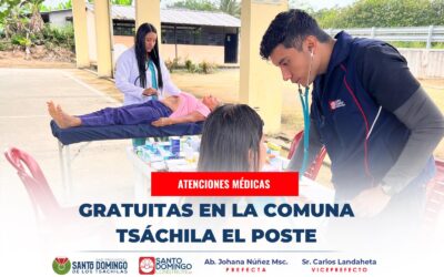 Continuamos brindando atenciones médicas gratuitas en las comunas Tsáchilas 

E…