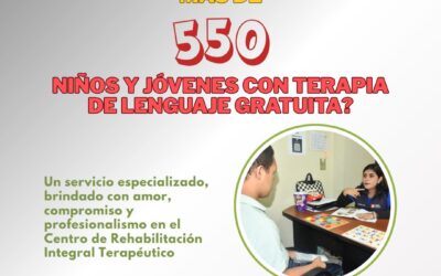 En el área de Terapia de Lenguaje  del Centro de Rehabilitación Integral Terapéu…