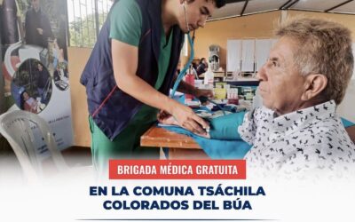 En la Comuna Tsáchila Colorados del Búa se realizaron 142 atenciones en nuestras…