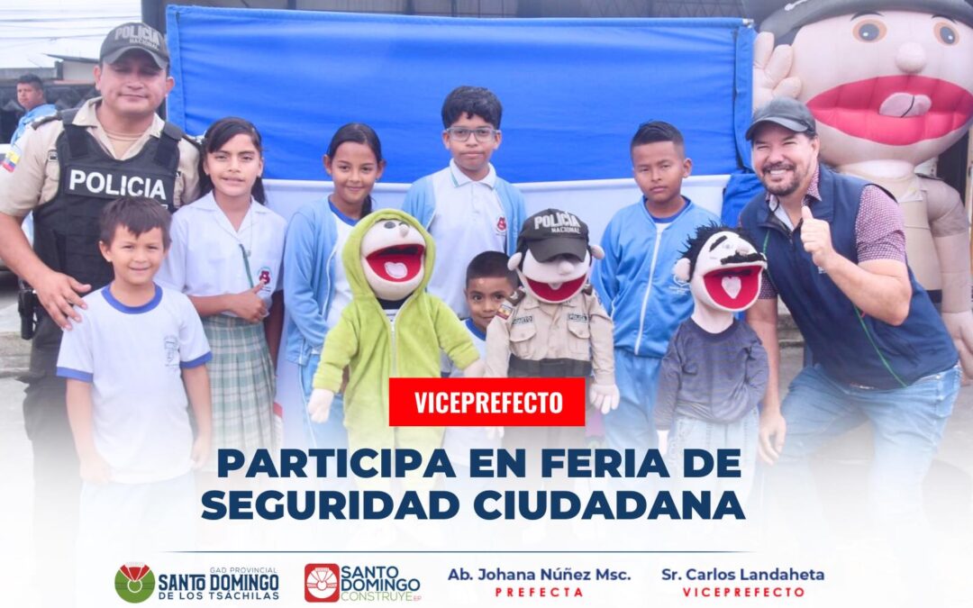 En la Feria de Seguridad Ciudadana en la Unidad Educativa Darío Kanyat, contamo…