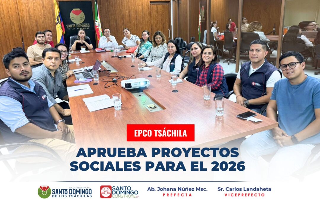 En reunión de directorio de la EPCO Tsáchila, presidida por la Prefecta Johana N…