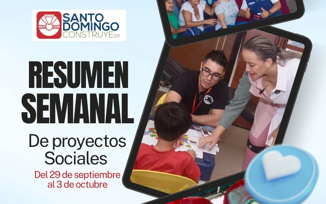 Les compartimos nuestro resumen semanal de proyectos sociales 

#PrefectaJohanaN…