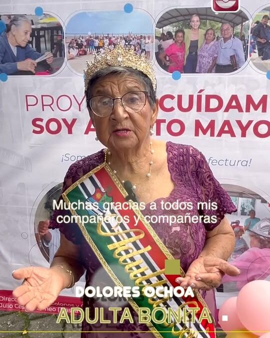 Dolores Ochoa, representando con orgullo a la Comuna San Miguel de los Colorado…