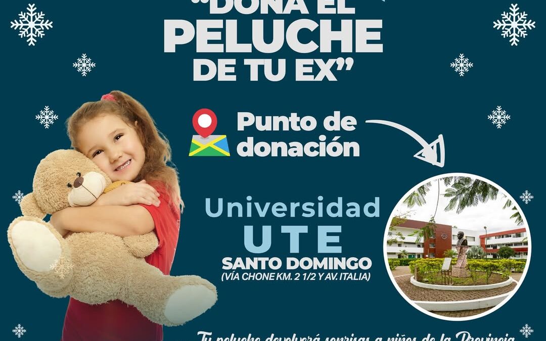 Instalamos un punto de donación en la Universidad UTE Santo Domingo como parte d…