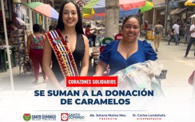 Verónica Gordon, reconocida comerciante de la calle Ambato, se unió con gran gen…