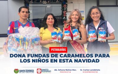 Agradecemos a la empresa privada Petrolríos que se suma a la donación de fundas…