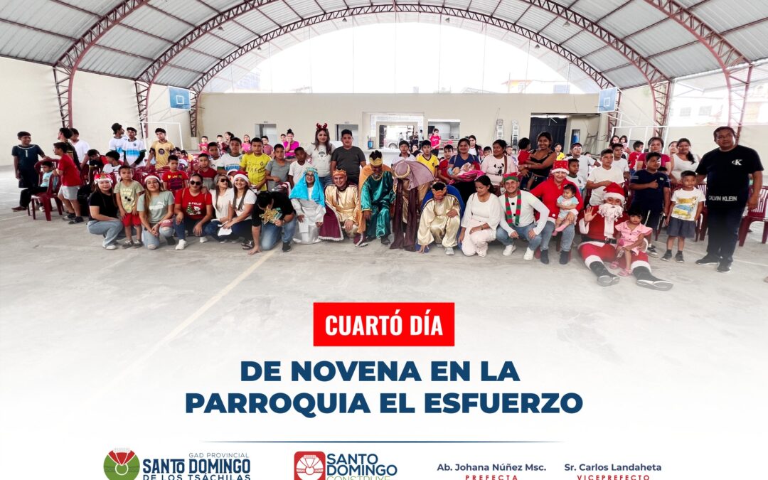 Cuarto día de la Novena 

En la parroquia El Esfuerzo vivimos una tarde llena d…