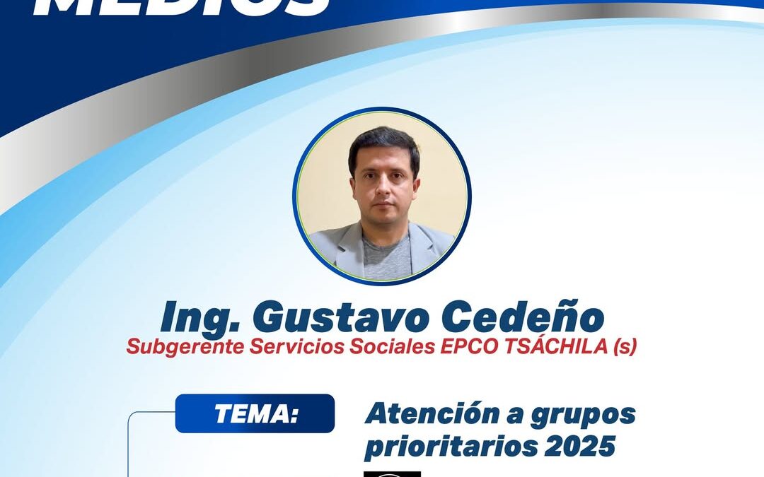 EN LOS MEDIOS 

 Entrevista informativa con el Ing. Gustavo Cedeño sobre la ate…