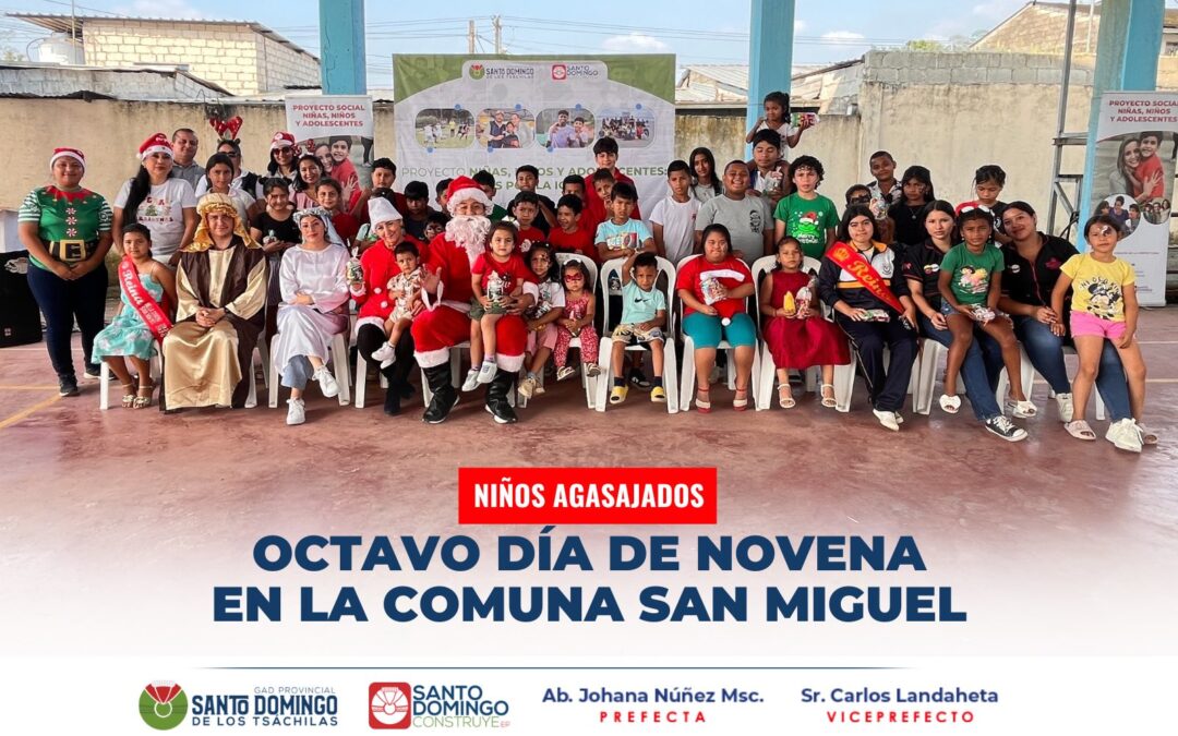 El octavo día de la Novena se celebró con gran alegría en la comuna San Miguel …