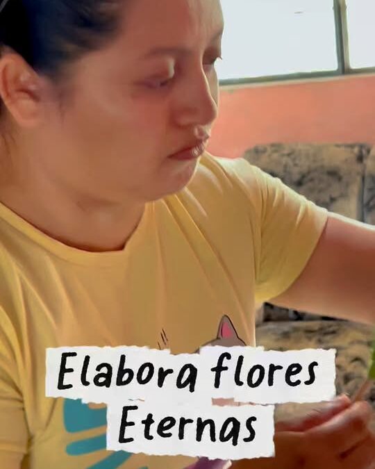 Jenny Moreno, usuaria del Proyecto Mujeres Emprendedoras, transforma su talento…