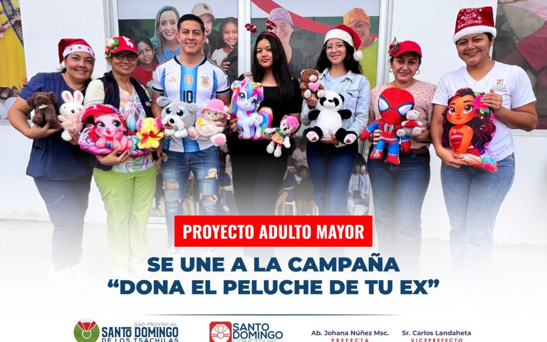 Proyecto Adulto Mayor se suma a la campaña “Dona el Peluche de tu Ex” 

Funcion…