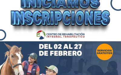 Inicio de Inscripciones | Centro de Rehabilitación Integral Terapéutico
¡Abri…