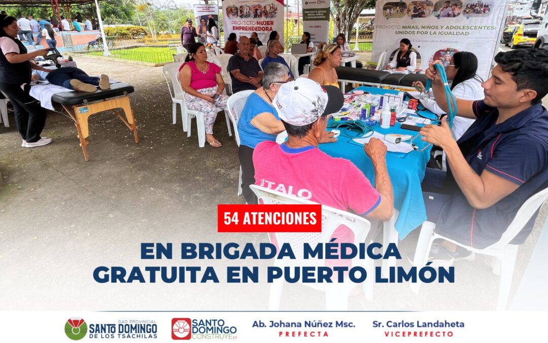 Los habitantes de la parroquia Puerto Limón  recibieron atención médica gratuita…