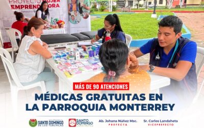 Más de 90 atenciones fueron brindadas a los habitantes de la parroquia Monterrey…
