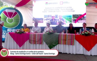 Inicio de obra: Contrato de ampliación a 4 carriles de la carretera Alóag – Sant…