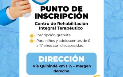 Punto de Inscripción CRIT
Inscripciones gratuitas para niños, niñas y adolesce…