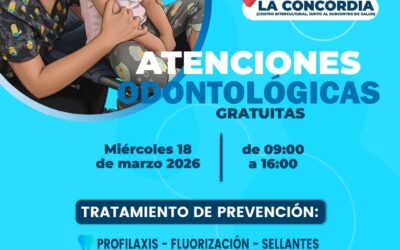¡Cuidamos tu sonrisa!

Te invitamos a las Atenciones Odontológicas Gratuitas en…