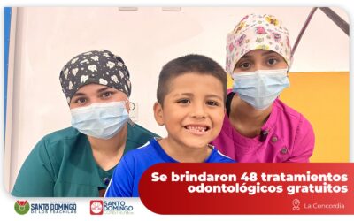 En el cantón La Concordia, se brindaron 48 tratamientos odontológicas gratuitos …