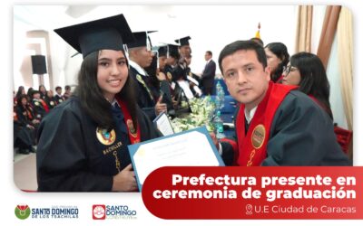 En representación de la prefecta Johana Núñez, el Coordinador de Proyectos, Gus…