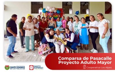 En la Cooperativa Los Alpes se vivió una alegre comparsa de pasacalle ecuatoria…