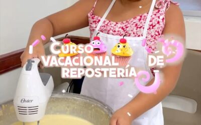 En el Curso Vacacional de Repostería , niños , niñas  y adolescentes  aprendiero…